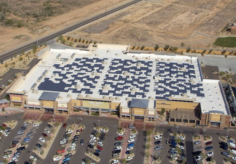 Walmart with Solar Panels