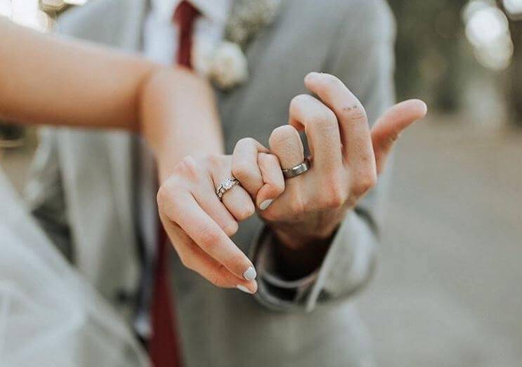 Pinky Promise Wedding Rings