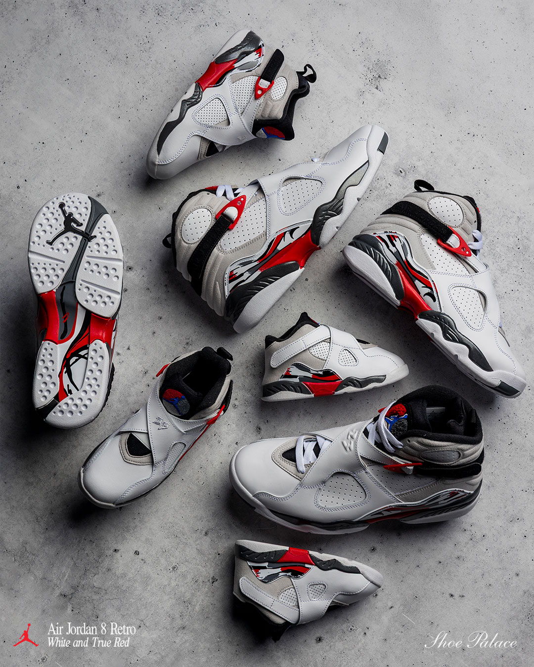 Air Jordan 8 Retro 'White And True Red' – Shoe Palace