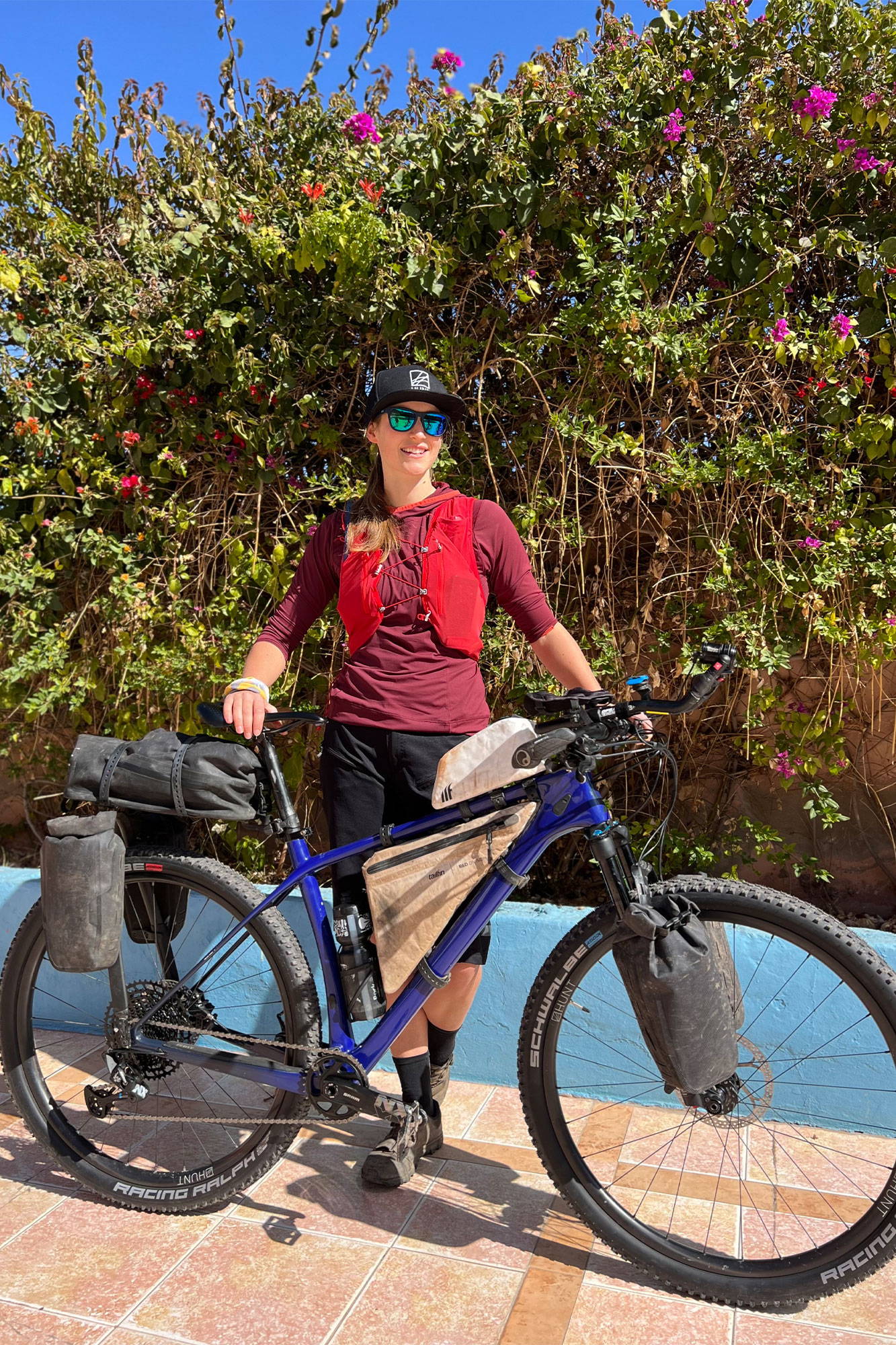 Gail with her bike