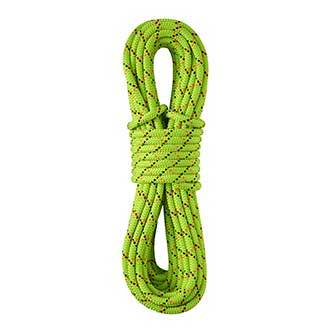 Green wrapped static rope