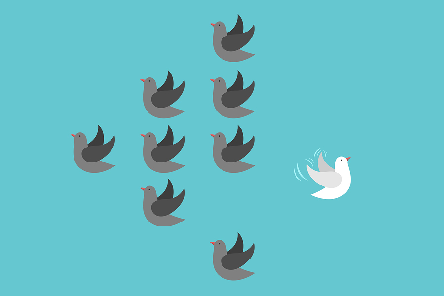 illustration of disrupting old patterns and changing your ways