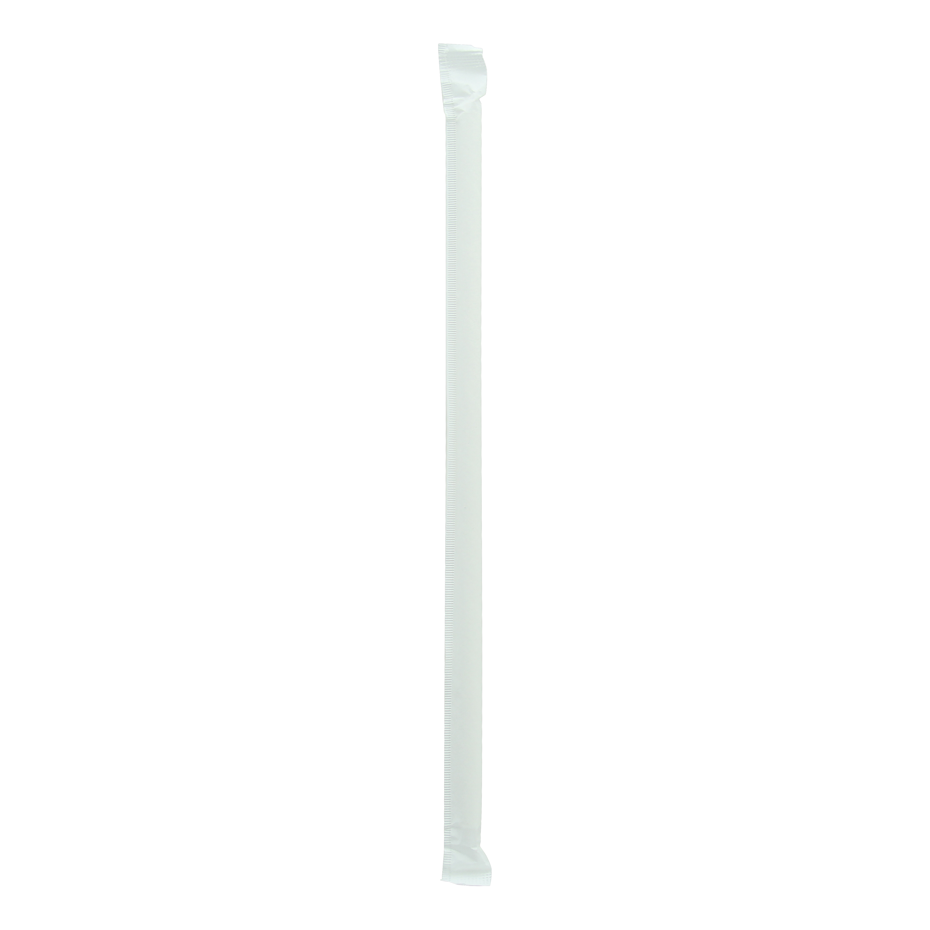 A wrapped paper straw