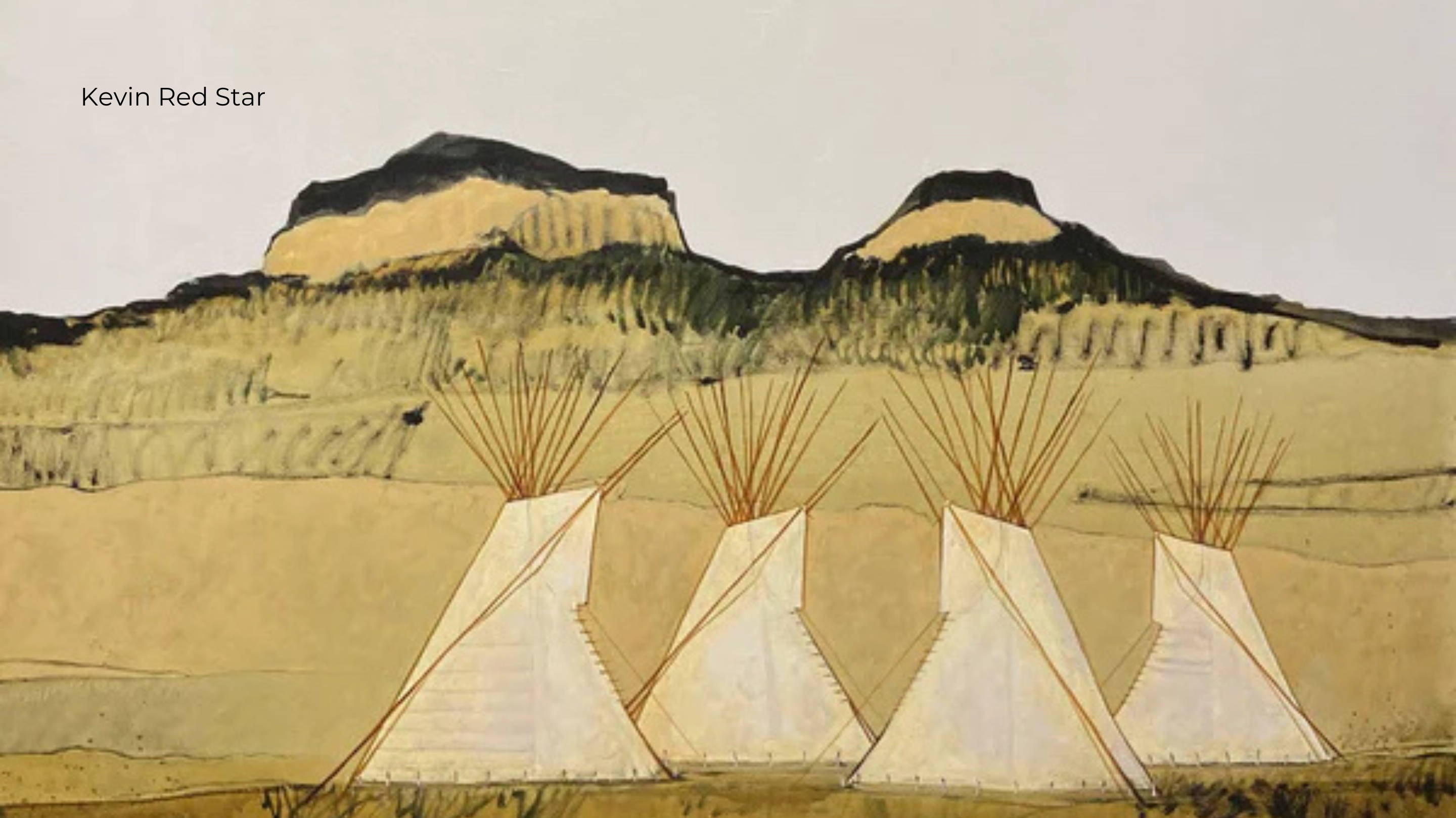 Kevin Red Star. Sorrel Sky. Santa Fe Art Gallery. Crow Indian. Native American Art.
