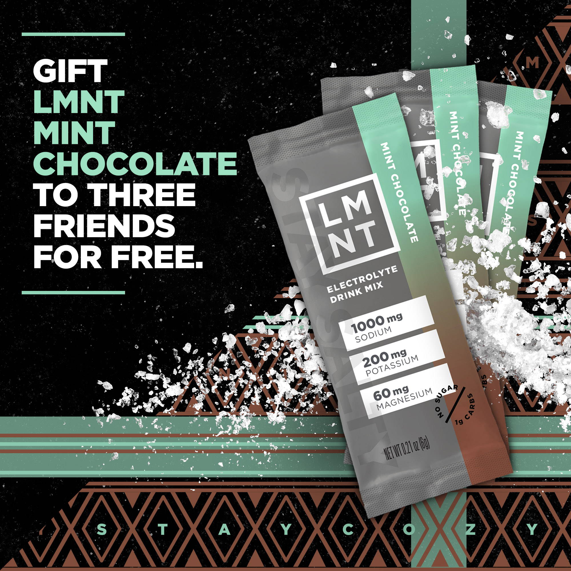 Gift LMNT Mint Chocolate for Free - Zero Sugar Hydration