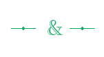 dark green colored ampersand icon