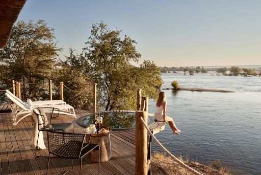 Victoria Falls River Lodge_Outside Deck and plunge pool
