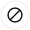 circle with line icon