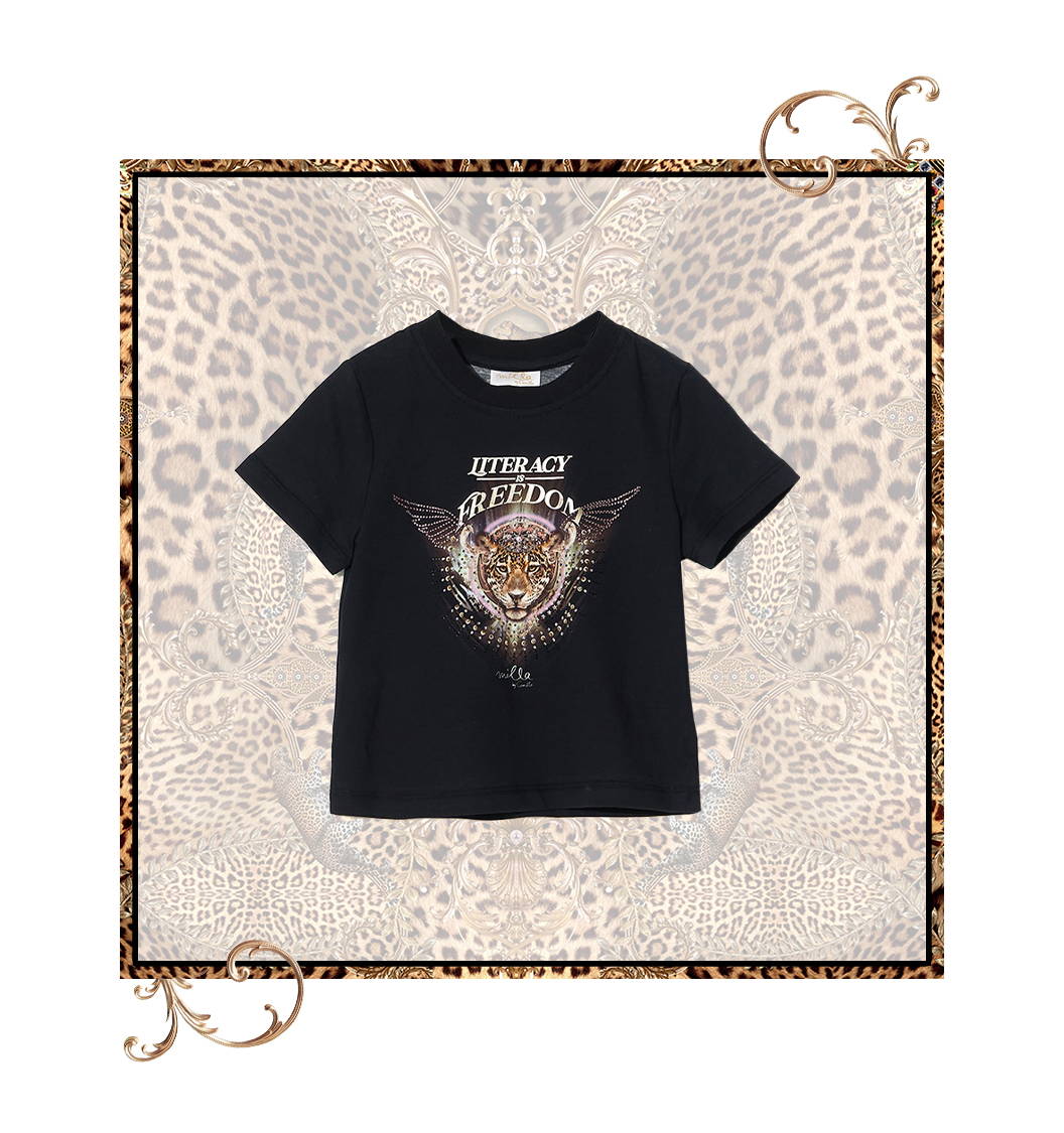 CAMILLA literacy is freedom tee, camilla x david jones