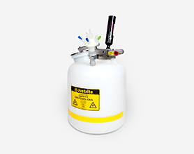 Solvent waste safety can