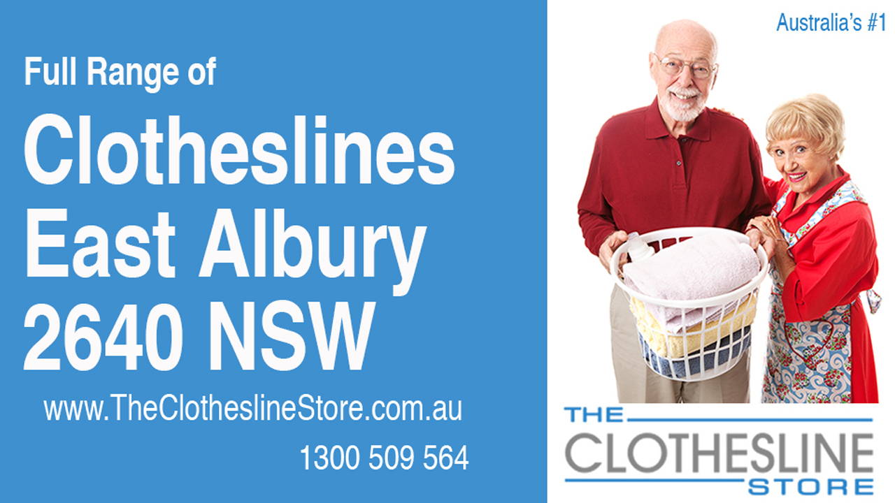 New Clotheslines in East Albury 2640 NSW