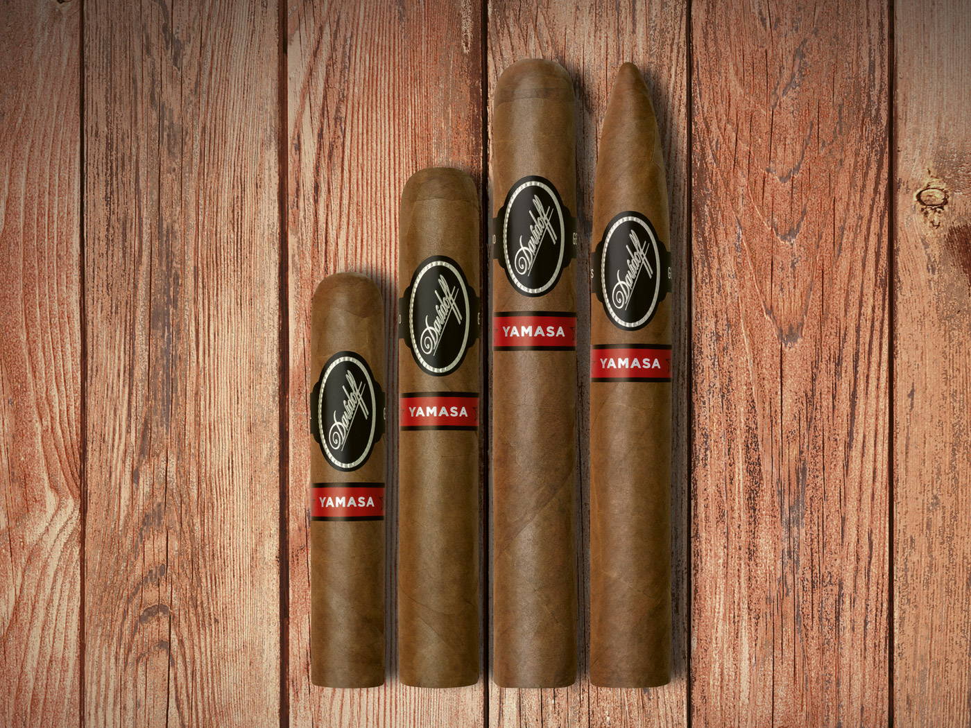 Das Davidoff Yamasá-Line-Up mit allen Formaten.