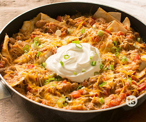 Easy Chicken Burrito Skillet