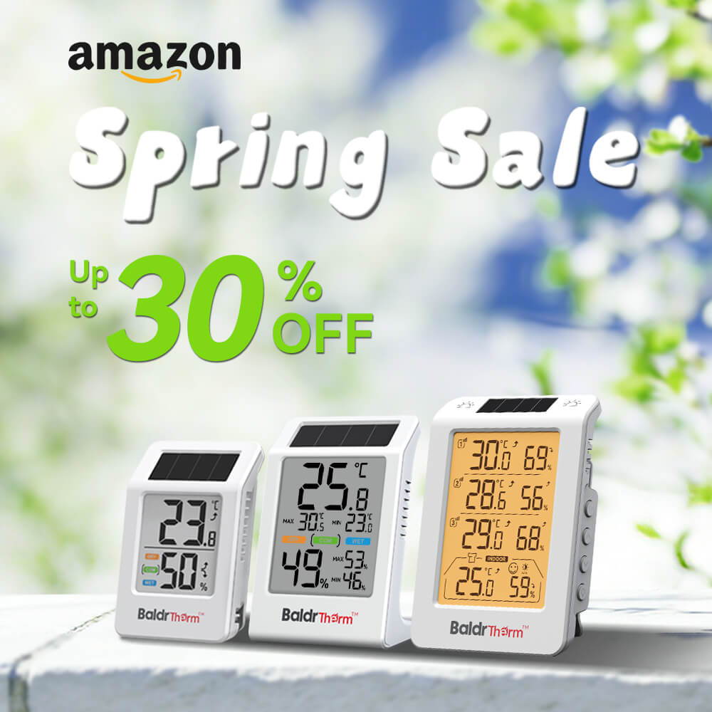 Three digital thermometers with a 
