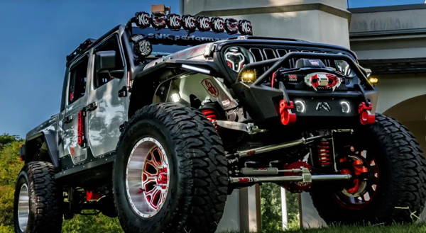 2020 Jeep Gladiator front three-quarter view