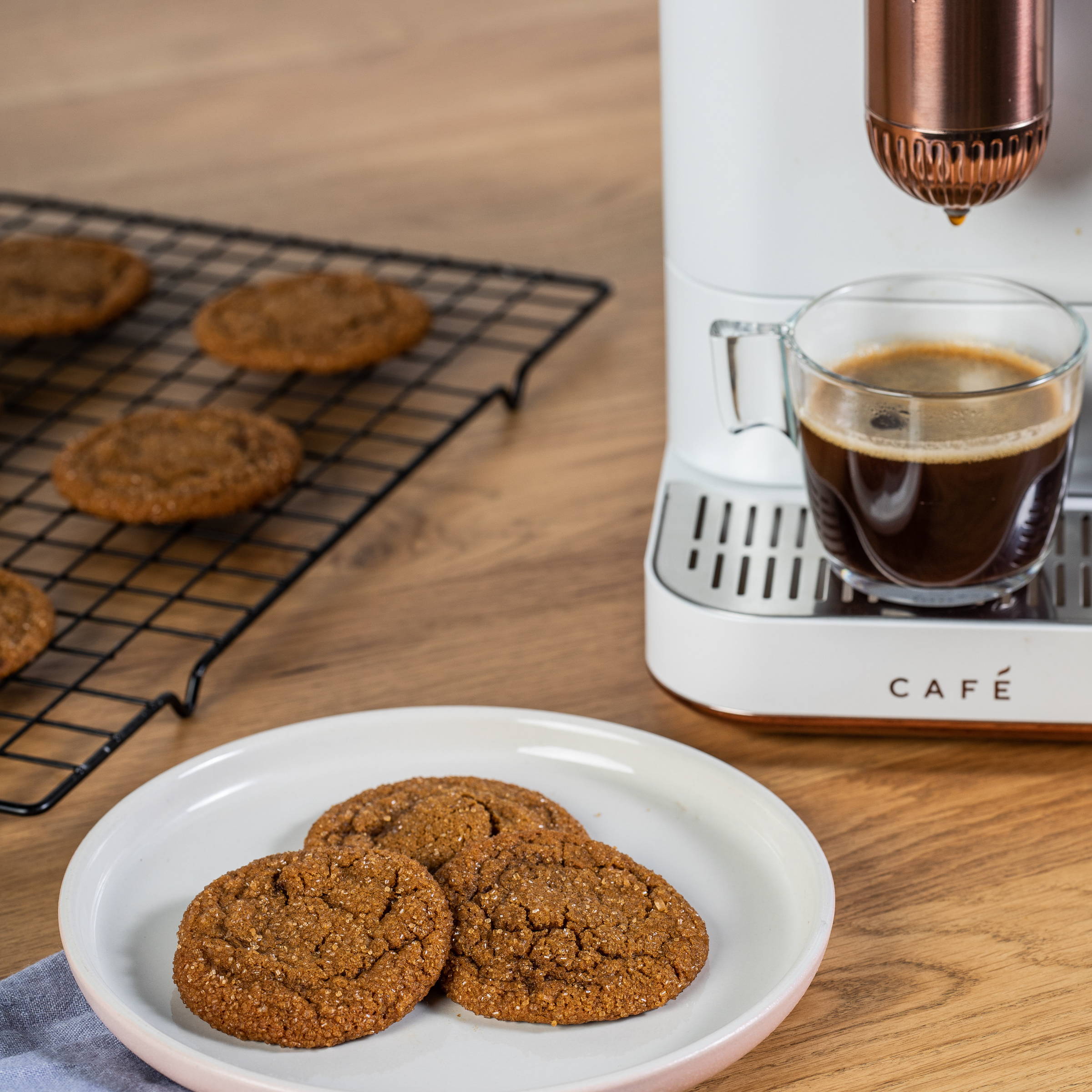 Smoked Bourbon Sugar Molasses Cookies