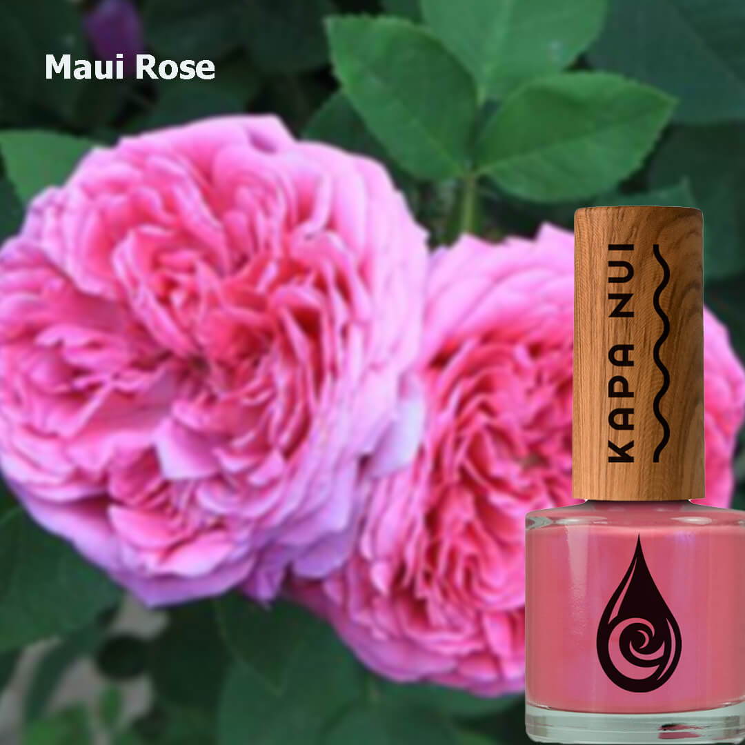 maui rose non toxic nail polish with roses