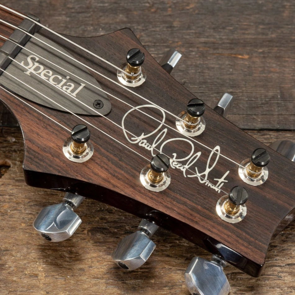 PRS guitar headstock.