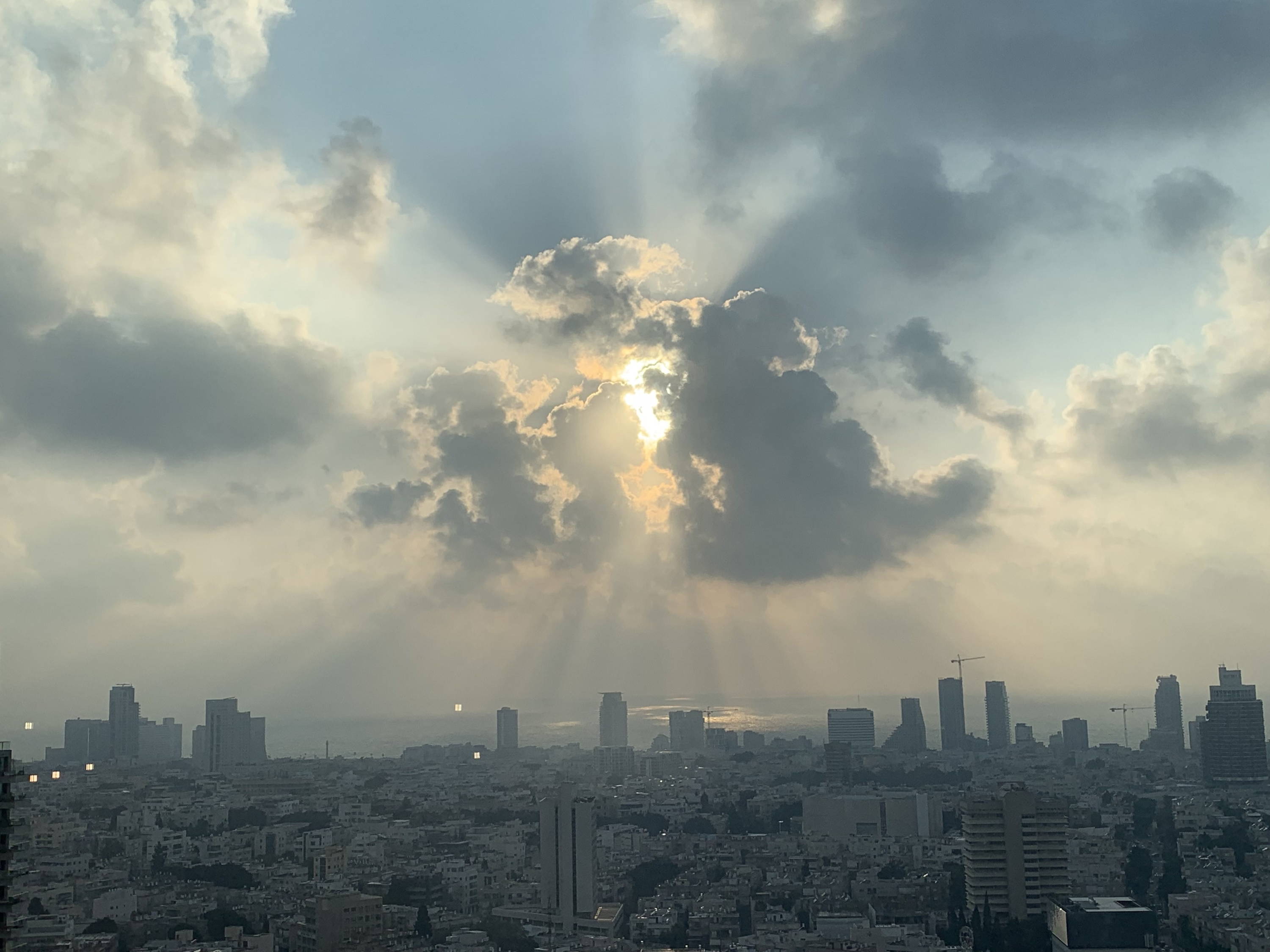 Tel Aviv office sunset