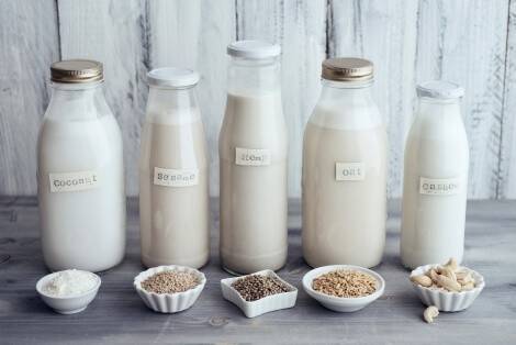 Vegane Lebensmittelalternativen Milchprodukte