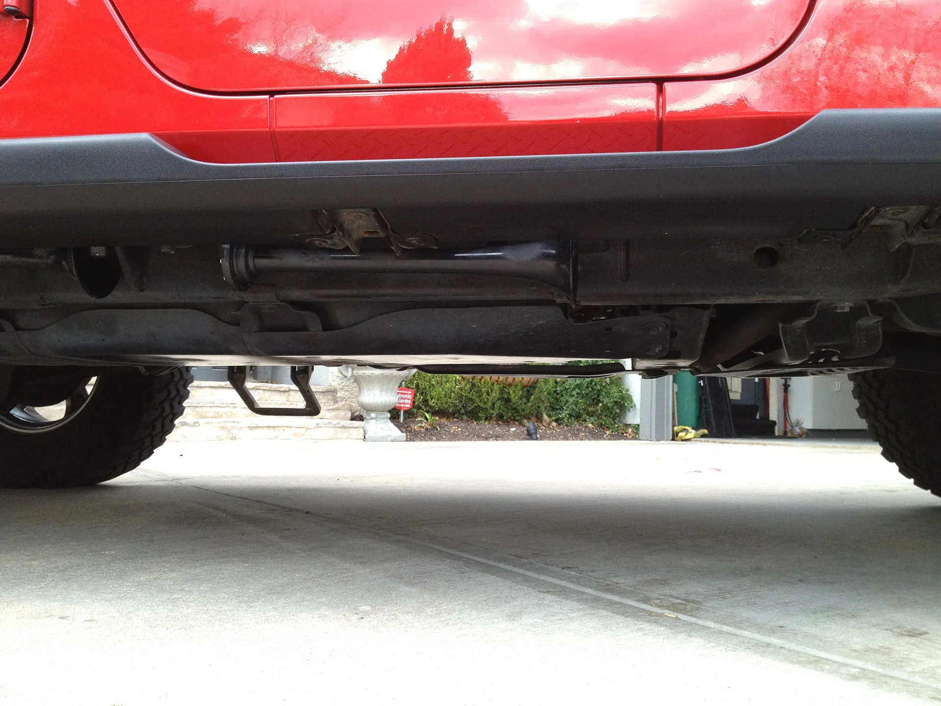 Rear three-quarter John and Laurie Jeep Wrangler spare tire tailgate bumper rear utility Conductor's Special 228H photo 3