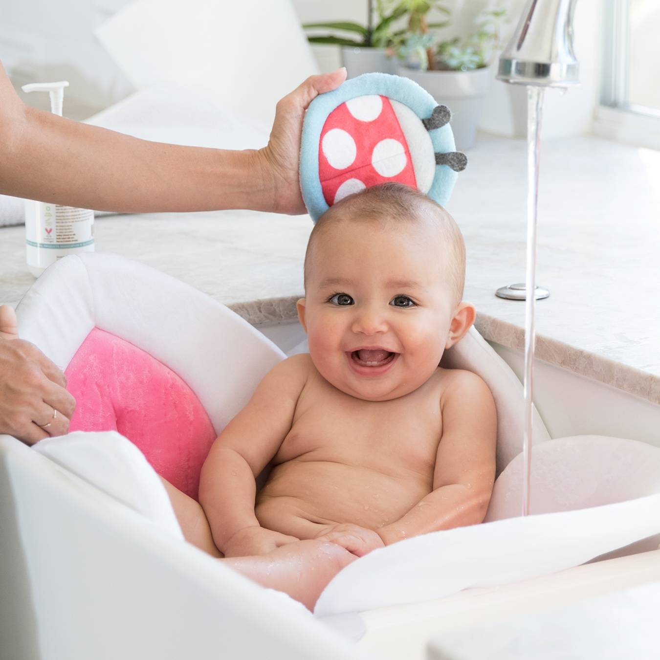 Baby Bath Lotus Cushion Sink Bather Petal Newborn Bathtub Mat