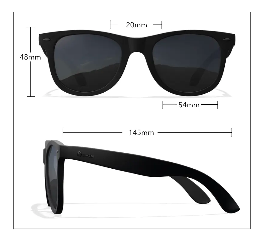 Gray Polarized Running Sunglasses | 54mm Gray Lenses – Runner's Athletics