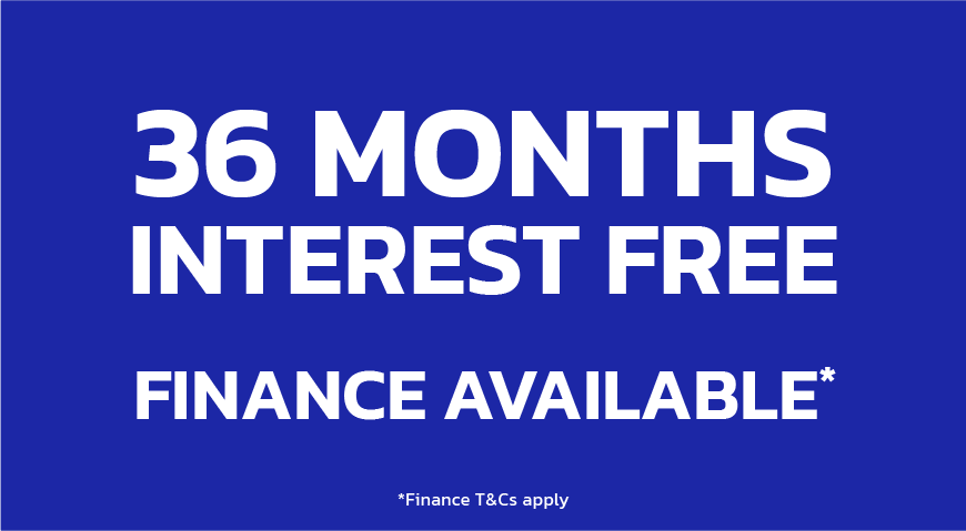 36 months interest free finance available.