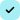 A blue circular icon with a black check mark inside.