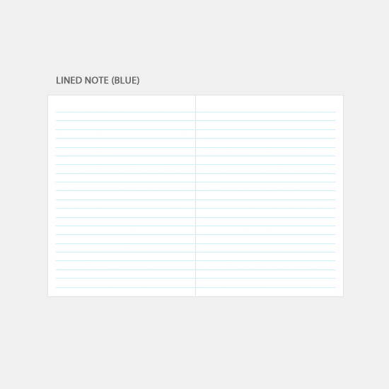 Lined note - 3AL Hello 2020 small dated weekly diary planner