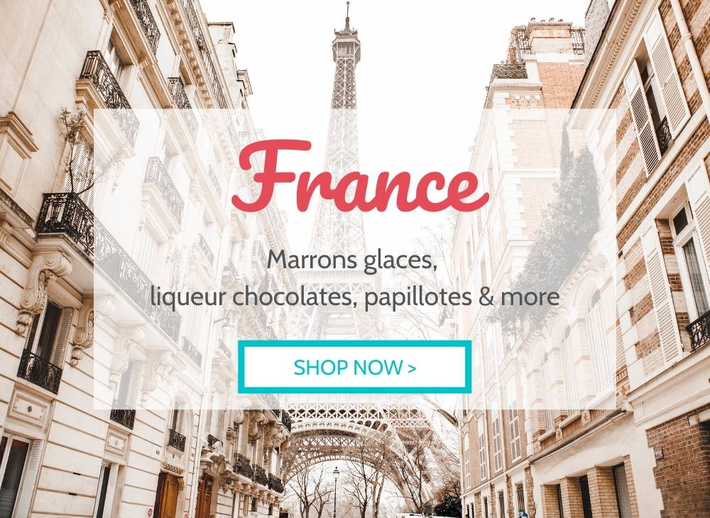FRANCE - Marrons glaces, liqueur chocolates, papillotes and more.