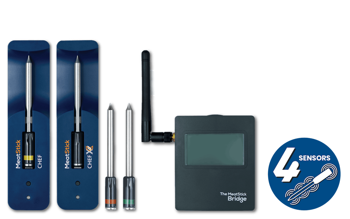 MeatStick Chef Supreme Bundle Wireless Meat Thermometer made for small meat cuts and everyday cooking