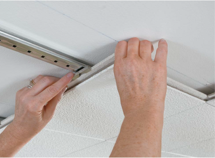 Install Surface Mount Ceiling Tiles