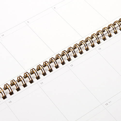 Twin-wire binding - 2020 D point A4 dated monthly desk planner scheduler