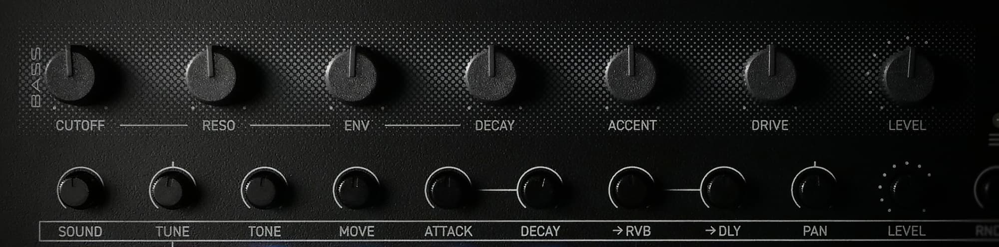 deconstruct MINIMAL ベースシンセ操作部