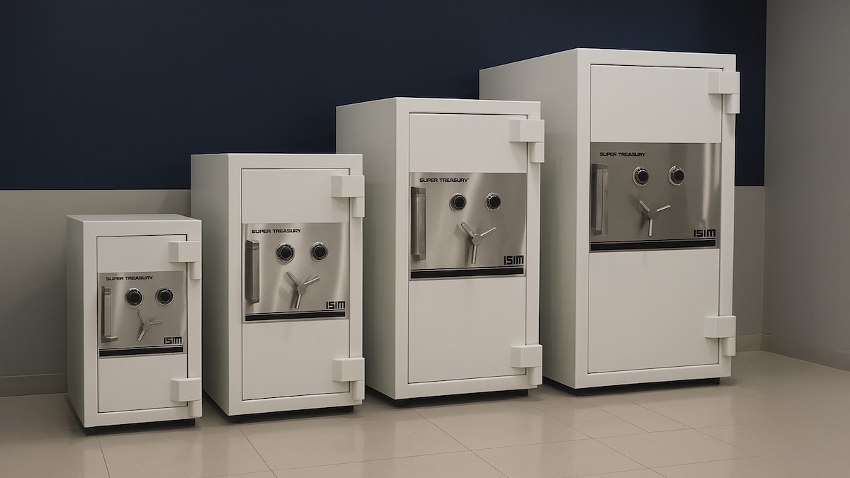 ISM safes lined up