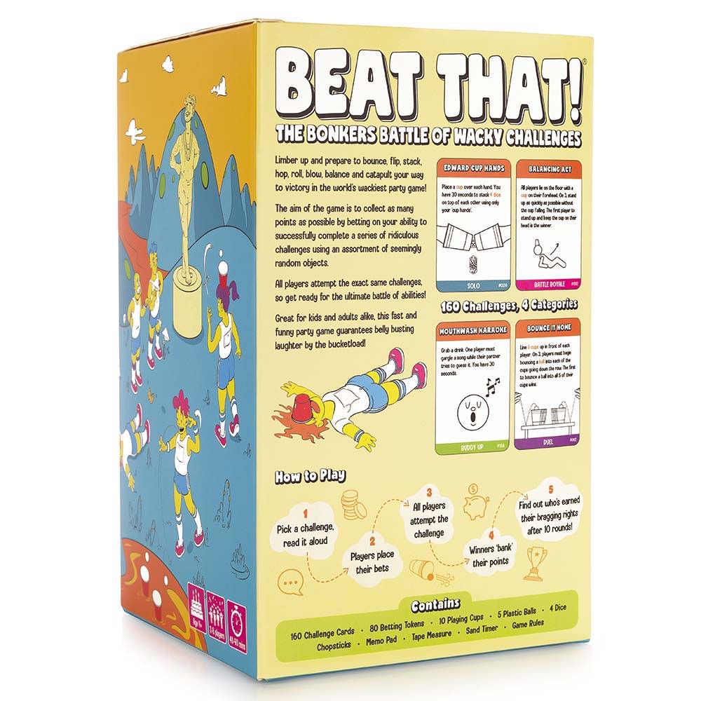 Beat That! - The Bonkers Battle of Wacky Challenges [Family Party Game] –  Gutter Games Ltd