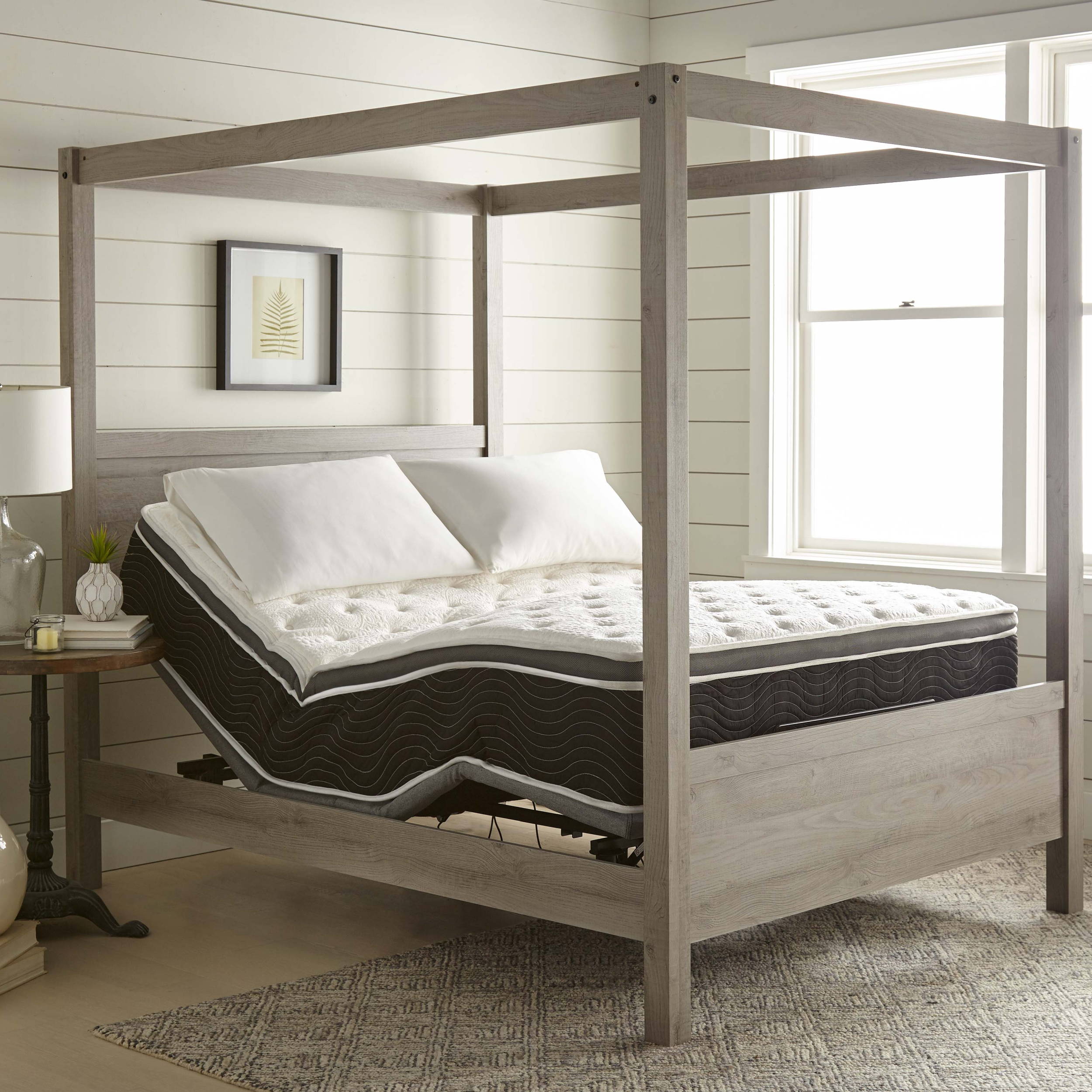 CoreLift motion base easily fits inside a bed frame.