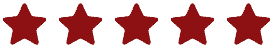 Five red stars in a row.
