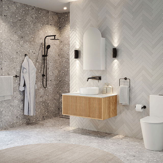 Matte Black Bathroom Tapware Package 