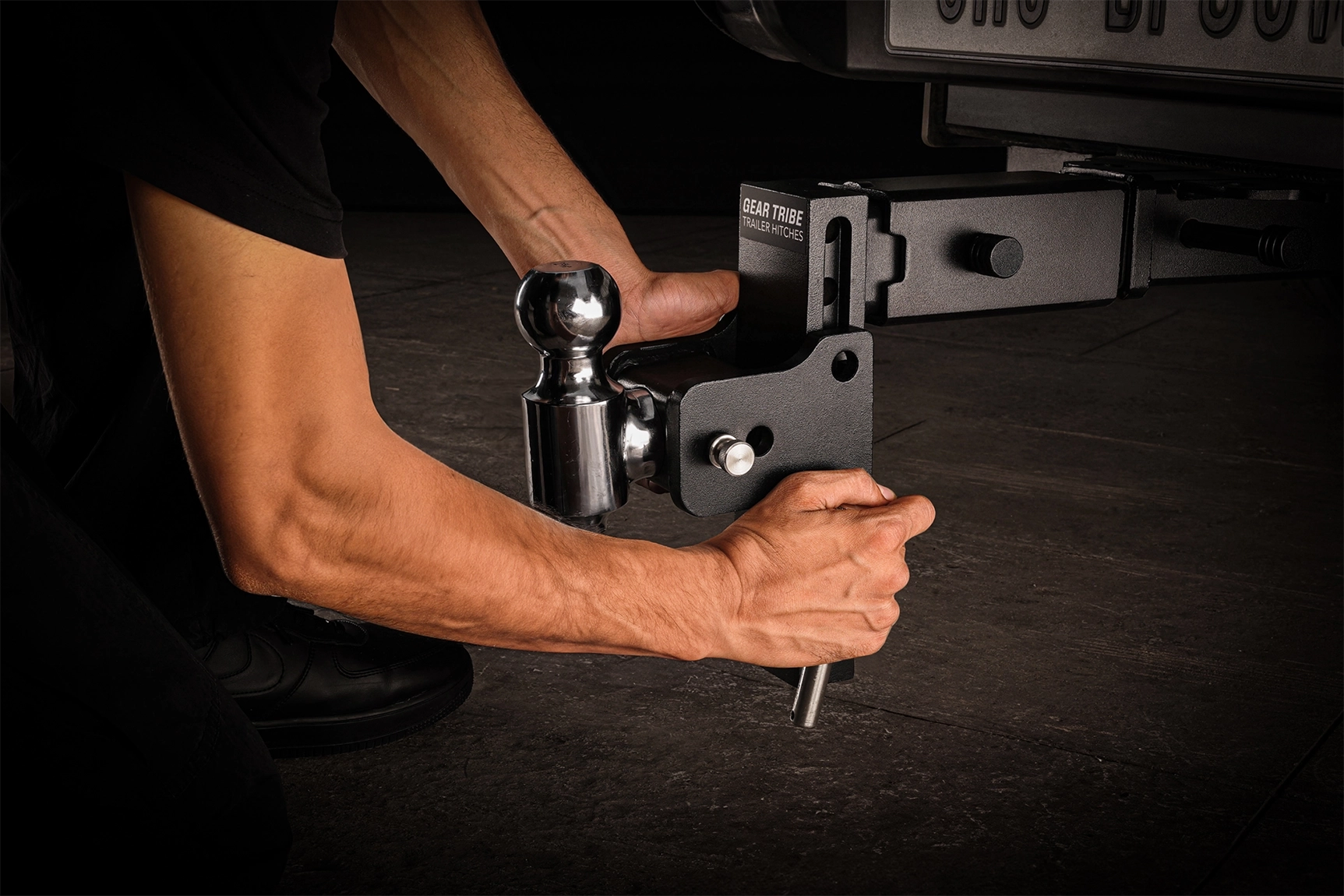 Geartribe Towmaster Trailer Hitch Ball Mount Fits 2.5” Receiver, 7” Drop