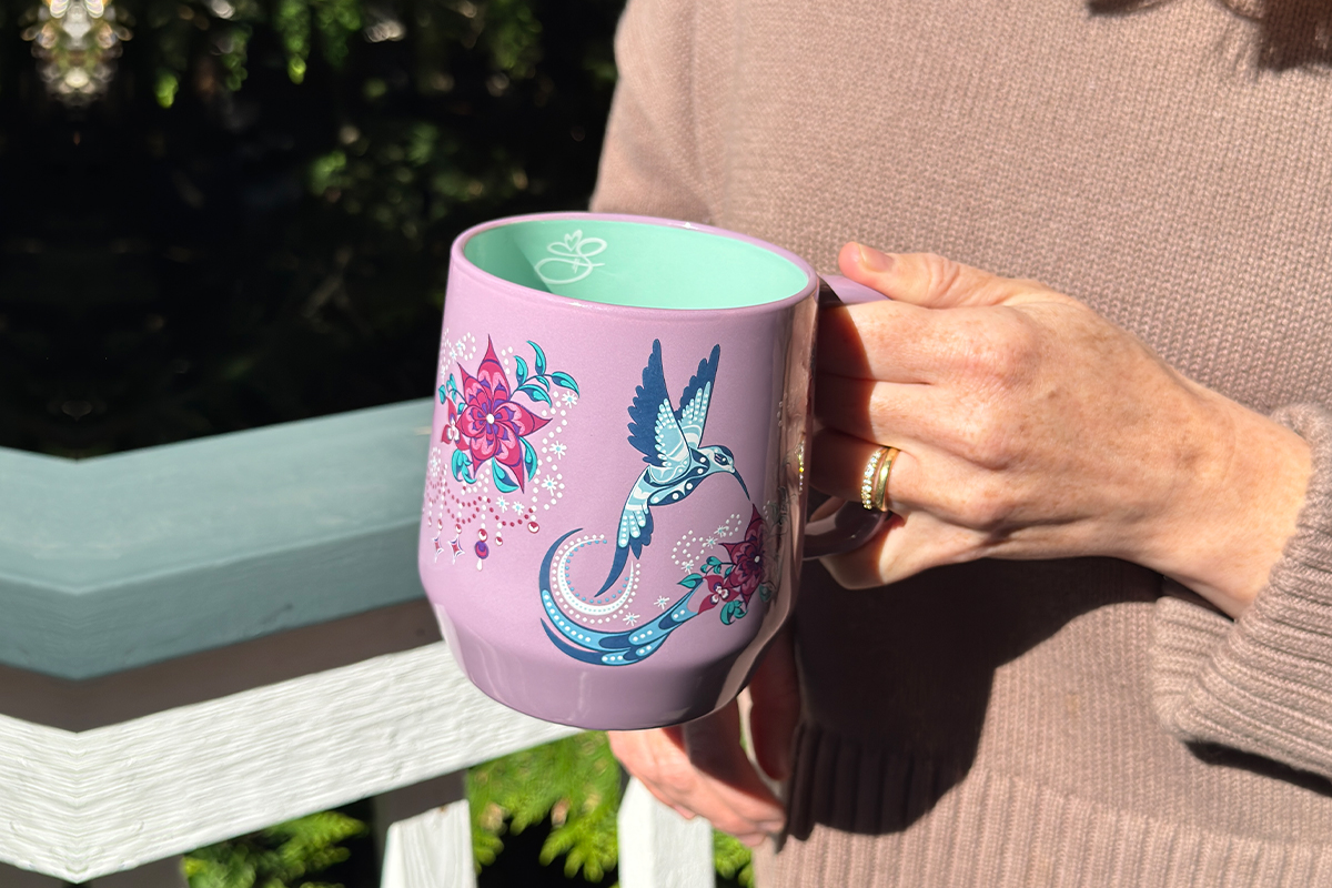 Big Ceramic Mugs 20oz featuring full colour Indigenous artwork — Native Northwest