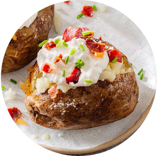 onion onion dip on baked potatoes
