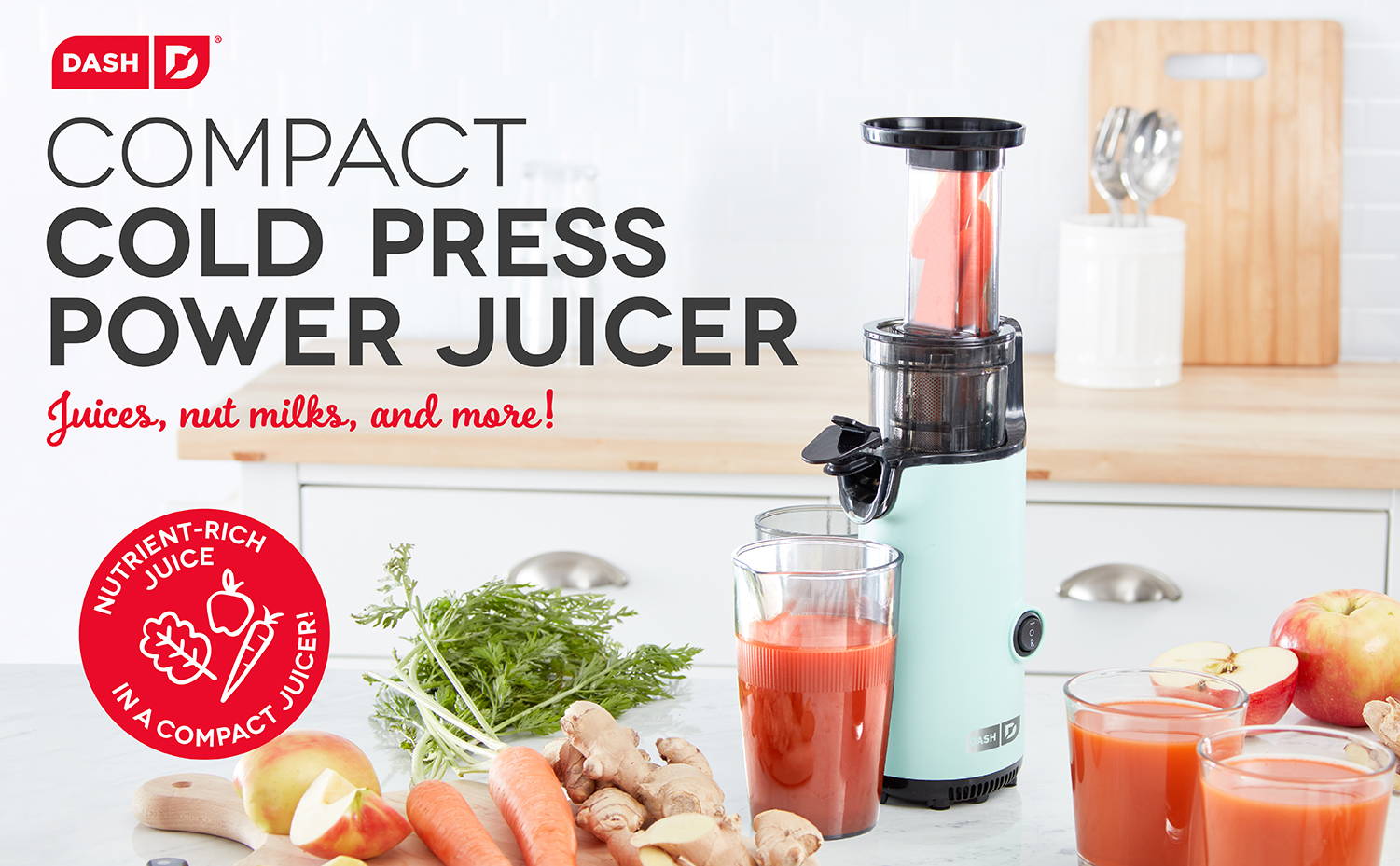 Coldpress Juicer Compact Juice Blender Dash