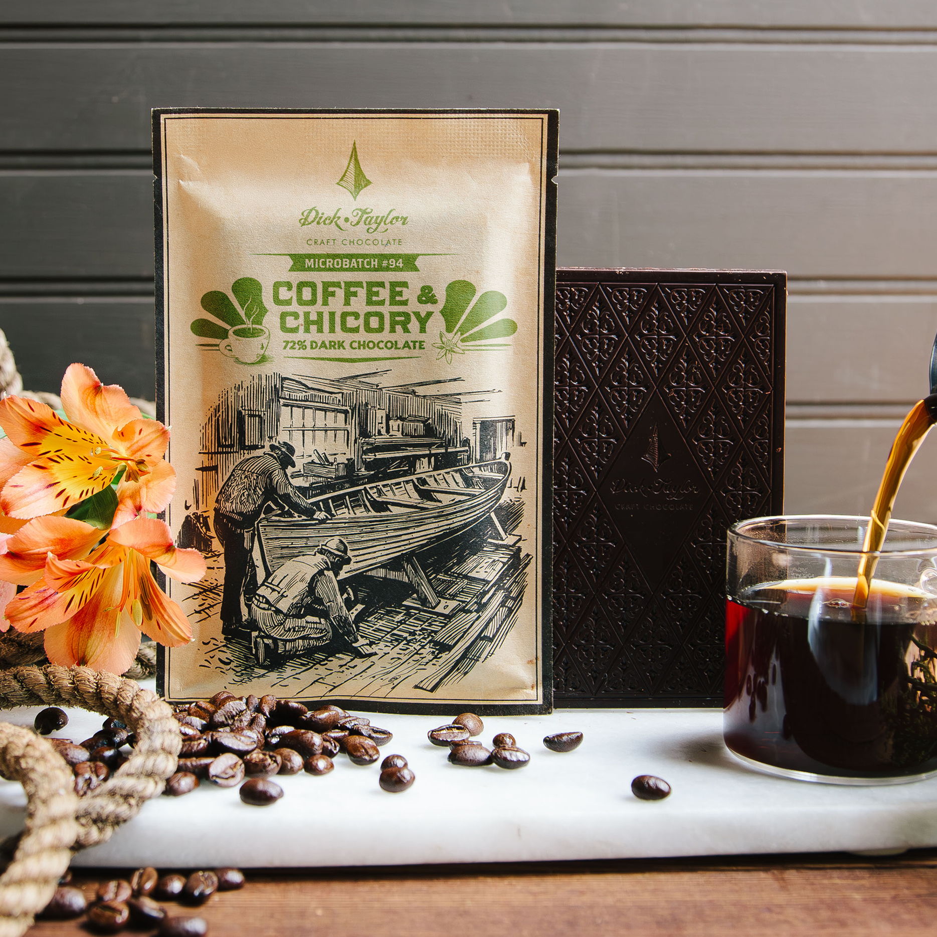 Coffee and chicory microbatch bar