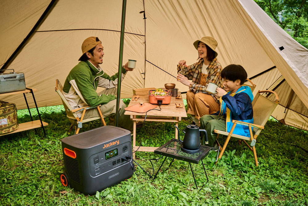 キャンプを快適に過ごすために役立つJackeryポータブル電源