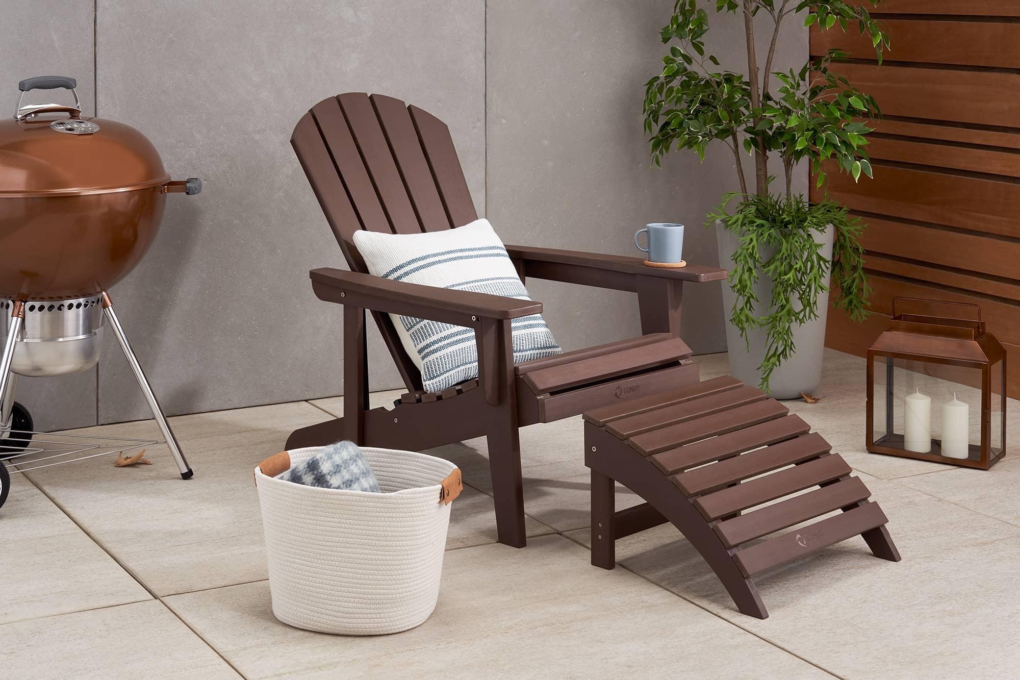 outdoor pation gray adirondack chair 
