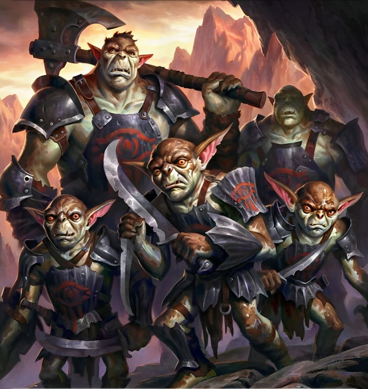 An Orc Army Token from the MTG Tales of Middle-Earth