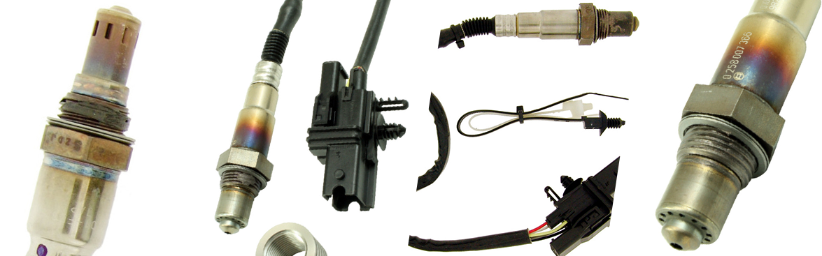 Photo collage of sensors for off-road vehicles. 