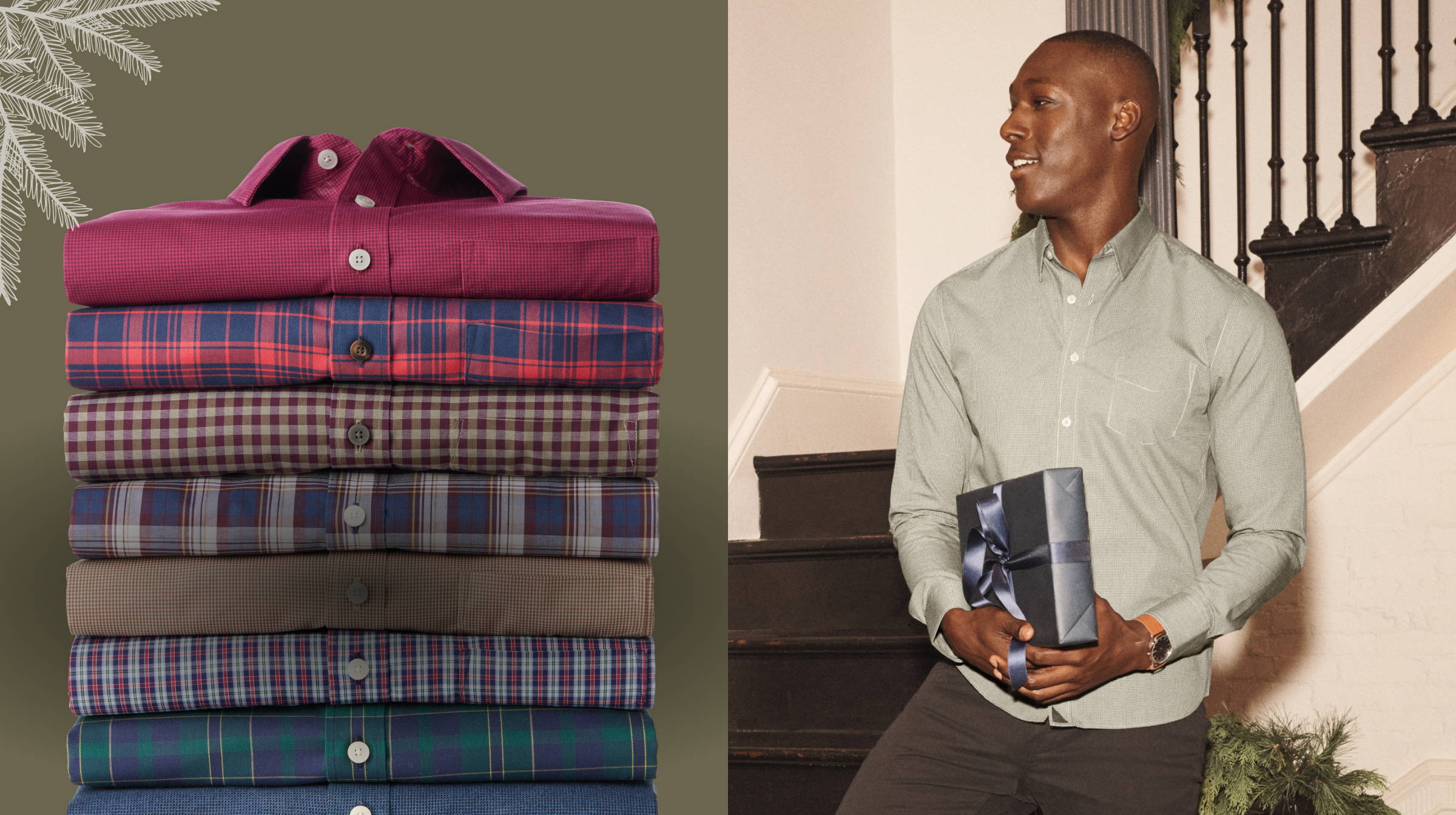 Unwrap wrinkle free. He'll love these sharp styles he can wear year-round.